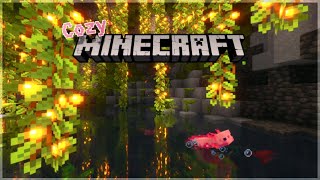 🌄 Tranquil Lush Caves 🦇 Study Sleep Relax with Minecraft Music c418 Axolotls and Bats