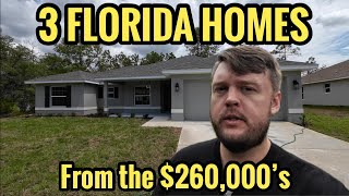 Touring 3 New Construction Florida Homes For Sale, Ditch Orlando for Ocala and Citrus County!