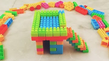 Satisfying DIY House/ASMR Building Blocks relaxation Lego #asmr#asmrsounds#buildingblocks