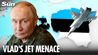 Putin’s jets ‘ignored signals from NATO’ for 12 minutes while violating Estonia airspace