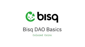Bisq DAO Basics: Colored Coins