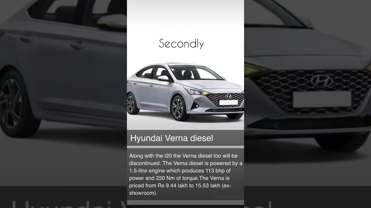 Hyundai cars to be discontinued in 2023 