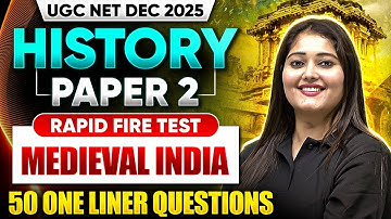 UGC NET History Medieval India | UGC NET History Most Important Questions 2025 |UGC NET History 2025