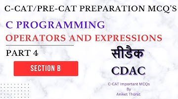 CDAC | C-CAT Preparation MCQ
