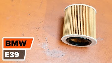 How to change engine oil and oil filter BMW 5 E39 [TUTORIAL AUTODOC]