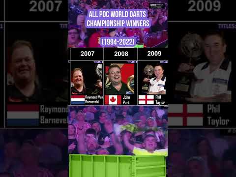 All PDC World Darts Championship Winners (1994-2022)