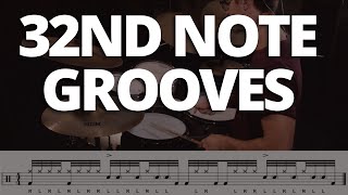 3 Fast 32nd Note Grooves - Quick Drum Lesson