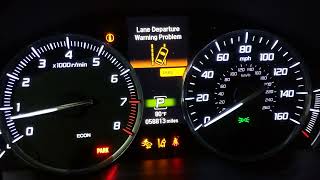 2015 Acura TLX LKAS Yellow Error Message