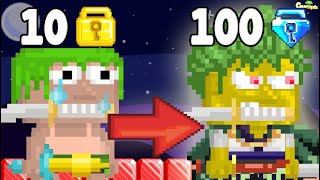 Making Cheap & Expensive GREATEST SWORDSMAN Set (ONE PIECE) in Growtopia! OMG!!