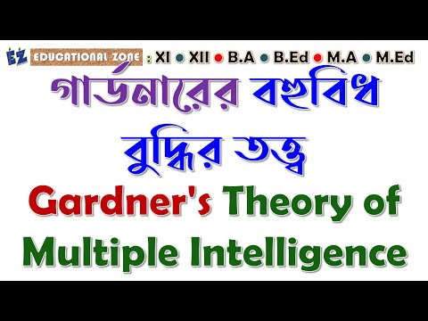 গার্ডনারের বহুবিধ বুদ্ধির তত্ত্ব Gardner&rsquo;s Theory of Multiple Intelligence