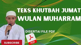 Teks Khutbah Jumat Bulan Muharram disertai link file pdf Teks Khutbah Jumat Bulan Muharram disertai link file pdf