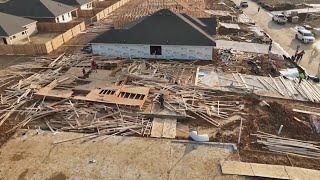 2 dead, several injured when house collapses during storms in Conroe, officials say