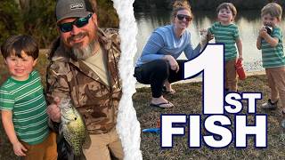 FIRST FISH FOR THE BOYS  // FISHING THE POND I GREW UP FISHING