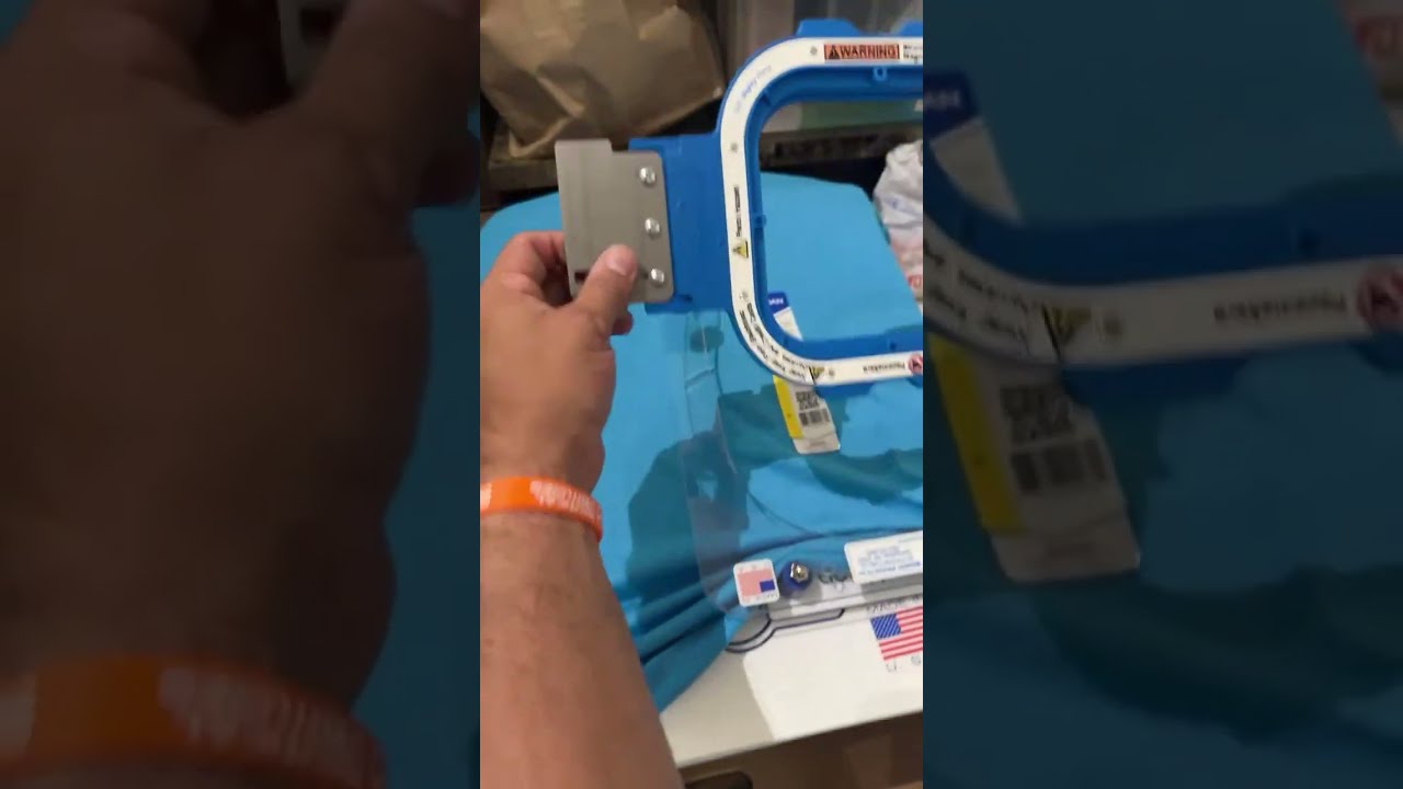 Introducing the mighty hoop ￼ system from Midwest products one handed operation  perfect Embroidery