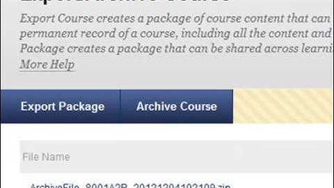 How to archive a Blackboard course