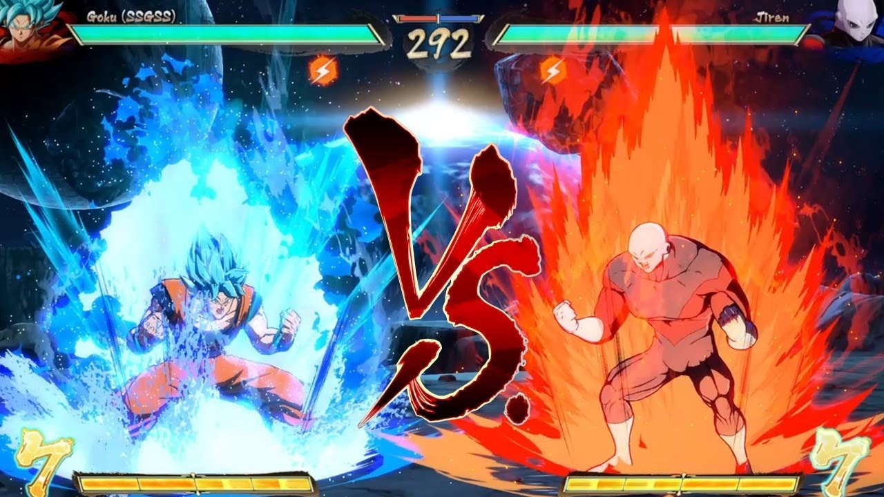 Dragon Ball FighterZ - Goku (SSGSS) Vs. Jiren - YouTube