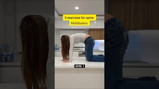 5 exercises for spine and mobilisation level #shortvideo #gym #yoga #fitness #shorts