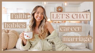 COFFEE TIME Q&A | baby plans, career, marriage, spirituality, & what I've been learning