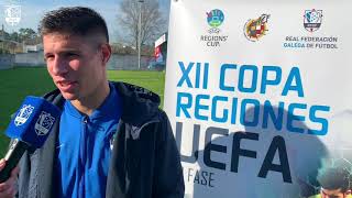 Brais Abelenda, un dos goleadores, analiza a vitoria de Galicia ante Castela A Mancha