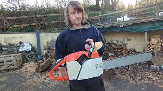 Stihl 045Av Vintage 75Cc West German Chainsaw. Quick Overview Before Sending To New Owner.lovely Saw