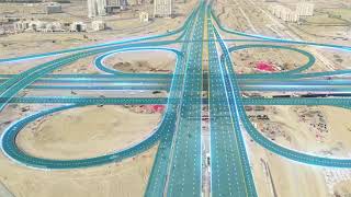 افتتاح أربع وصلات مجسّرة على تقاطع شارع الشيخ محمد بن زايد مع طريق دبي