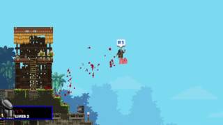 Broforce how to fly on a pig.