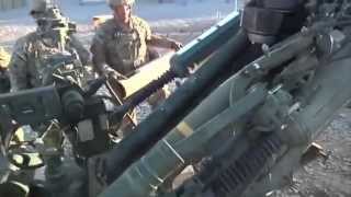 ARTILLERY IN AFGHANISTAN!  U.S. Army Soldiers Fire Excalibur GPS Guided Round!