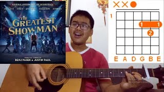 How to Play- Never Enough - Guitar Tutorial Lesson Chords - The Greatest Showman- Loren Allred