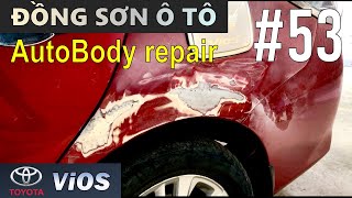 🔴Đồng sơn TOYOTA Vios (3R3 - Barcelona Red) - Car painting process #53