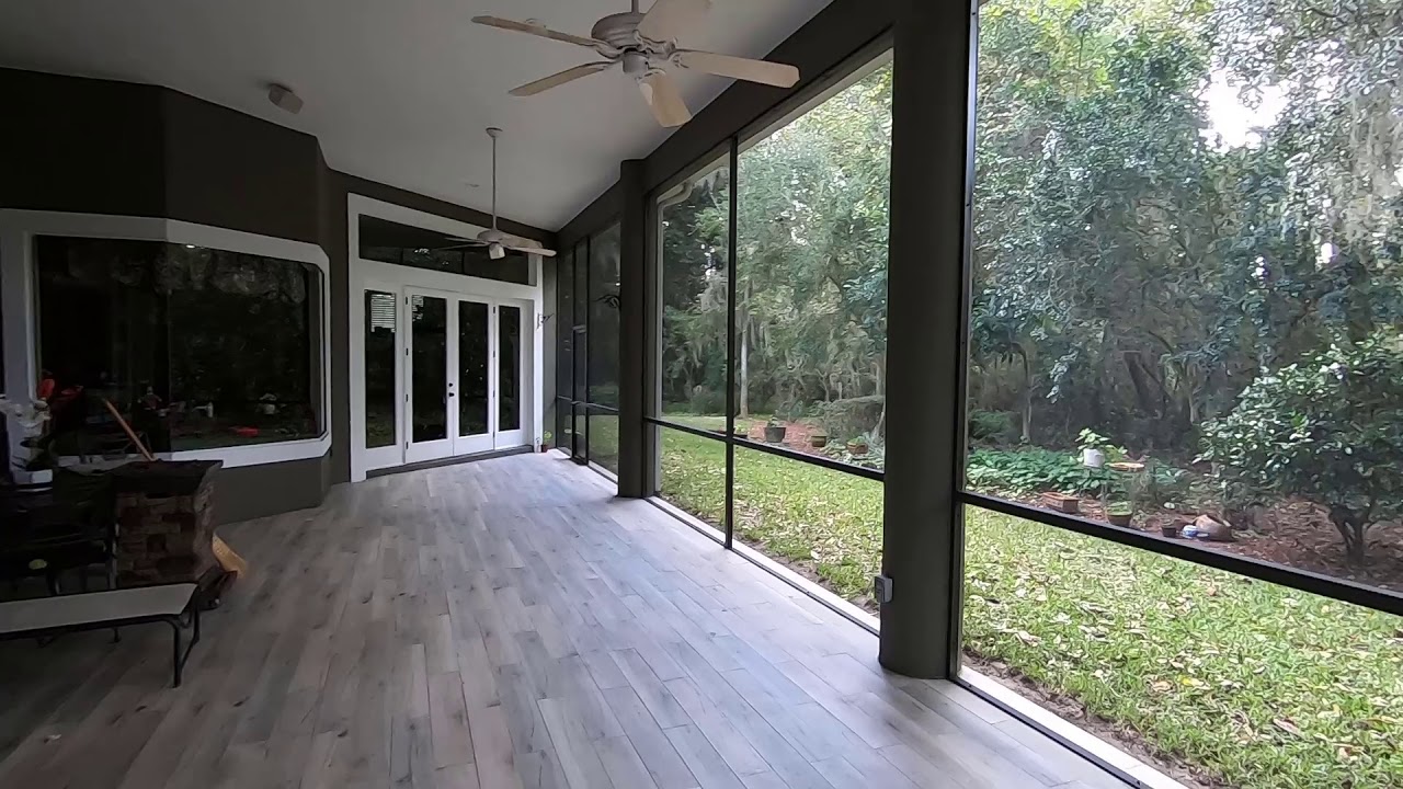 Lanai Rescreening Clips Lanai Rescreen After Fresh Paintjob - YouTube
