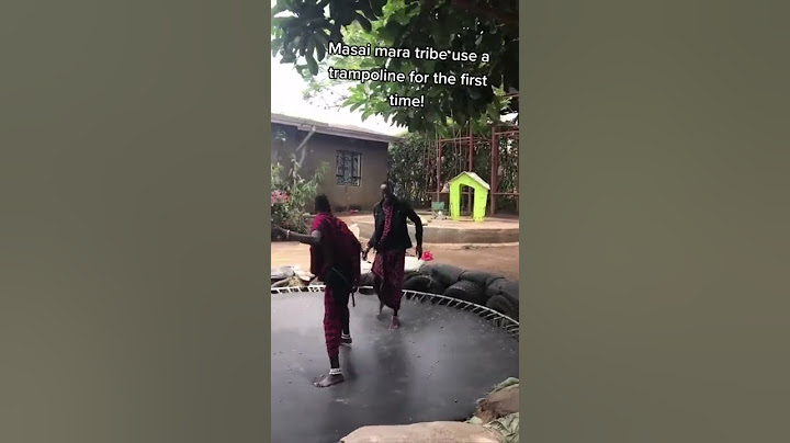 African tribe tries out trampoline (fail)