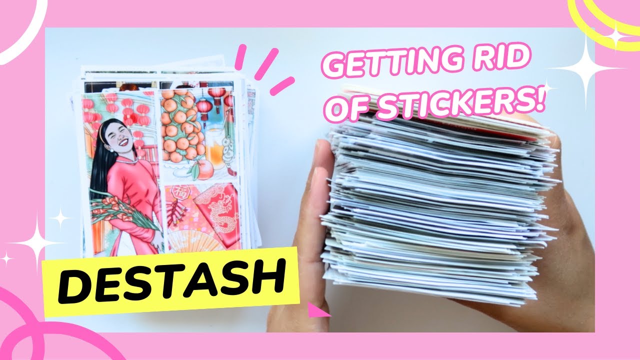 TOO MANY Stickers  Declutter with Me