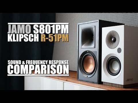Jamo S801PM is half the price, half the sound of Klipsch R-51PM??  Sound & Response Comparison