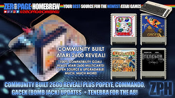 Community 2600 Console Reveal, Tenebra (A8), Popeye (A8), Commando (A8), Gacek (A8): Atari 8-Bit
