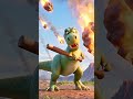T. rex hitting a meteor with a baseball bat🫨🤔🦖🔥 #ai #funny #aiart