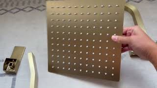 Gold Shower Head from Amazon (Review) Unboxing!