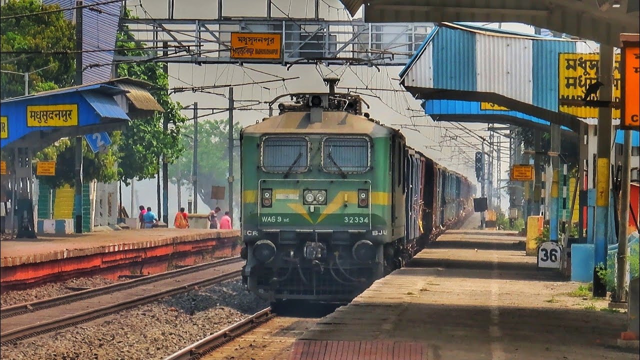 Green Giant Wag9 Haluing Coal Loaded Freight || Indian Railways ||