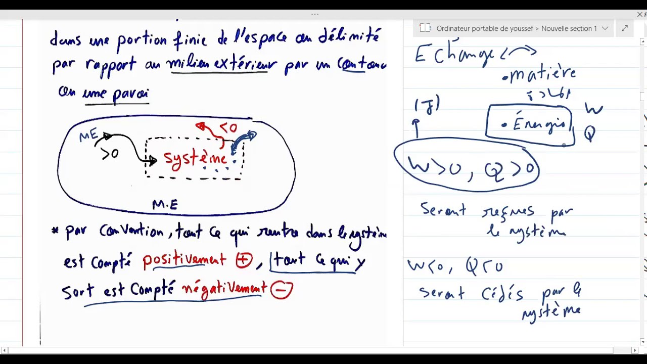 THERMODYNAMIQUE1 ; chapitre 1 généralités et notions mathématiques #PARTIE 1 ENSA ENSAM FST FS
