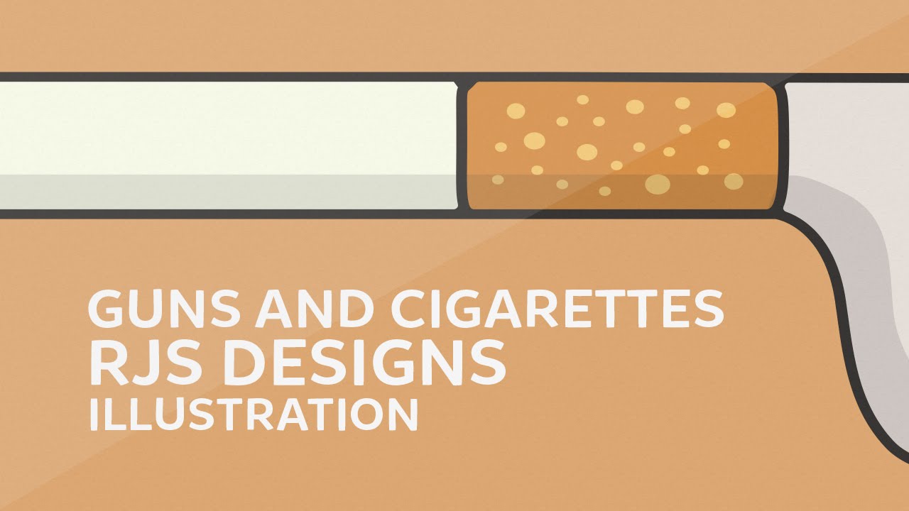 "Guns and Cigarettes" Illustration (Speed Art) - By RJS Designs