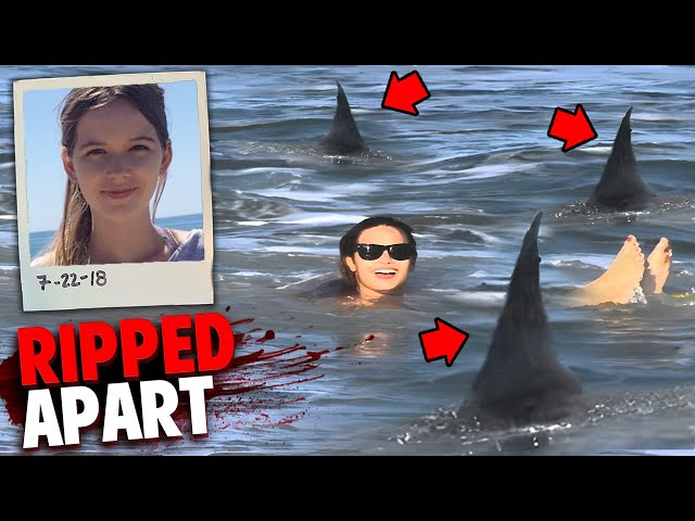 This Girl Was RIPPED APART By a PACK of Sharks In front of Her Family! class=
