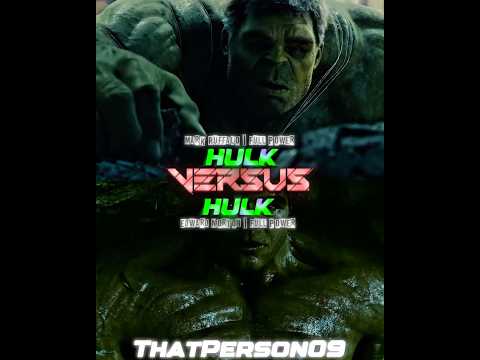 The Hulk (Marvel/Mcu) vs The Incredible Hulk (Marvel/2008)