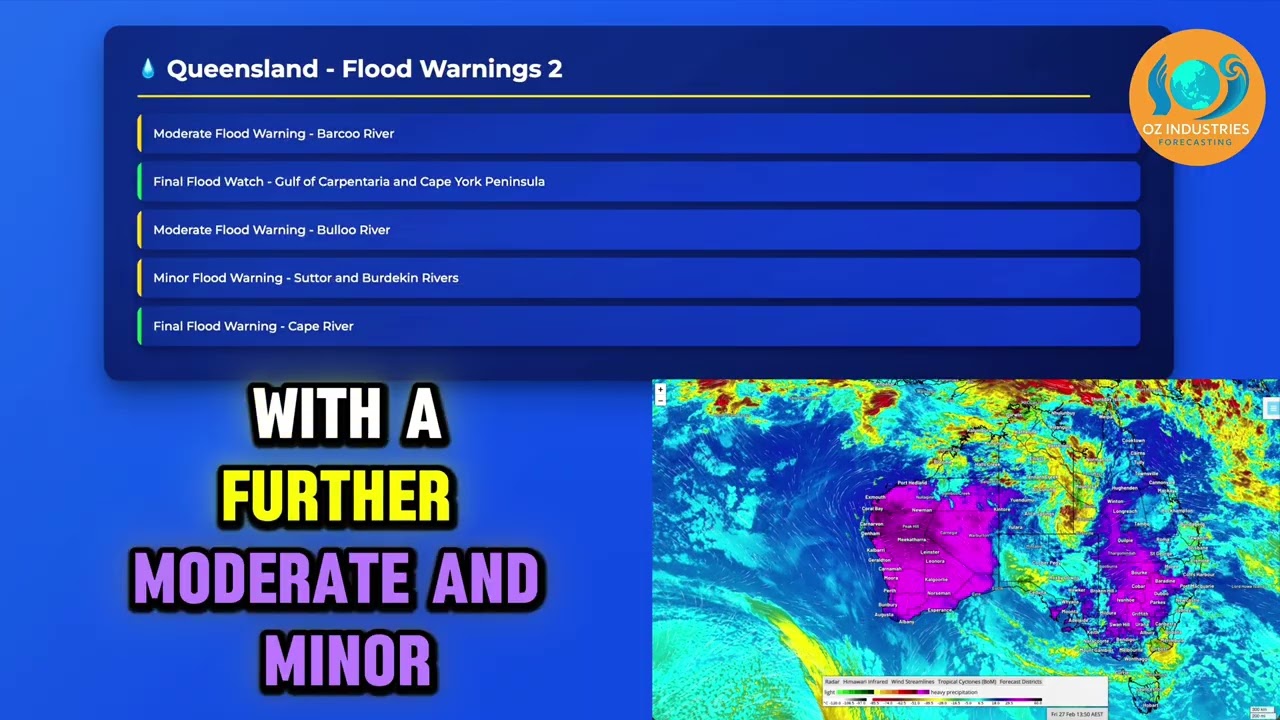 Current Australian Weather Warnings | Saturday 28 February 2026