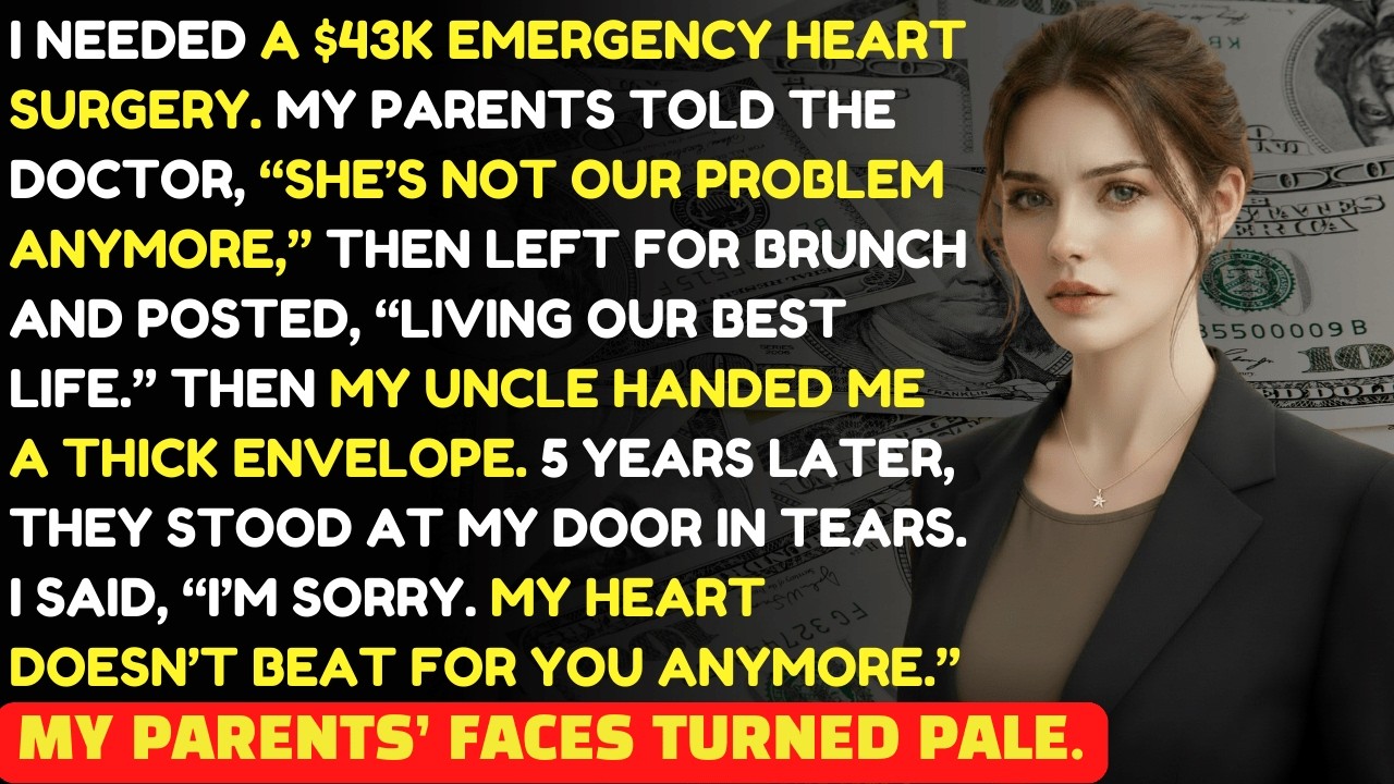 My Parents Refused $43K for My Heart Surgery—5 Years Later, They Begged Me|Family Revenge Stories