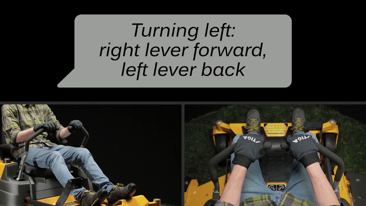 Stiga ZT Zero turn mowers How to use the Tractor's levers YouTube
