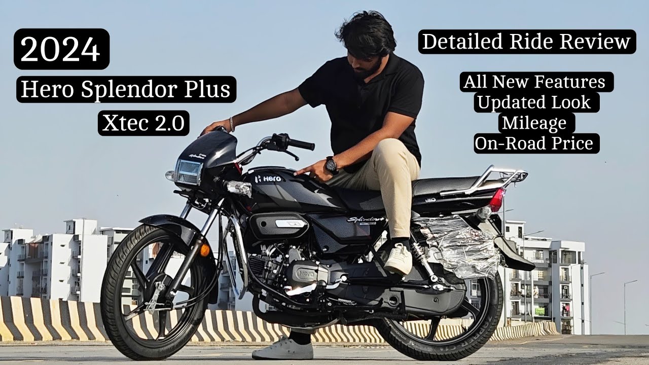 2024 New Hero Splendor Plus Xtec 2.0 | Detailed Review | Price | New Features | Mileage | Comparison
