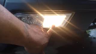 2010 Acura MDX daytime running lights LED swap.