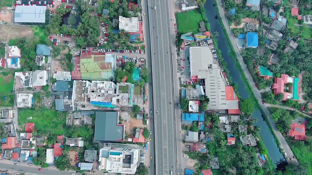 Breathtaking View (Drone Footage)  from the skies on NH 66 Thiruvanathpuram
