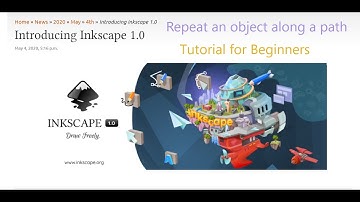 Inkscape 1.0. Inkscape Lesson How to Repeat An Object Along A Path. Put Object on Path Tutorial