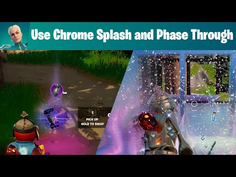 Fortnite วิธีทำ Use Chrome Splash on a Structure and Phase Through it Within 5 Seconds Week 0