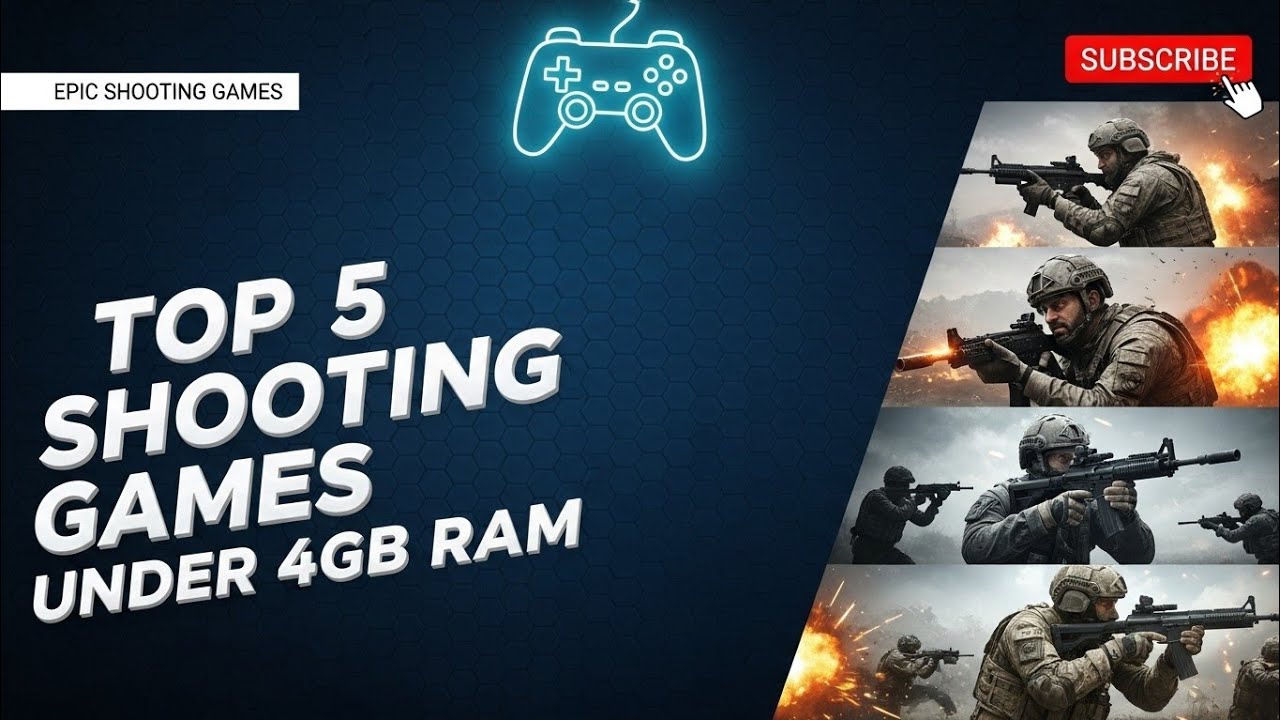 Best 5 Tactical Millitary Shooter Games for( Low End PC) Punder 4gb Ram No Lag Pure Action 